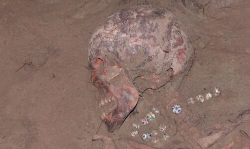 Jóias egípcias antigas arrancadas do monte funerário da “princesa virgem” na Siberia, montanhas de Altai